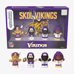 Fisher Price Little People x NFL Collector Minnesota Vikings Figure 4-Pack
