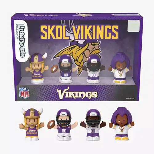 Fisher Price - Little People x NFL Collector Minnesota Vikings Figure 4-Pack - Purple