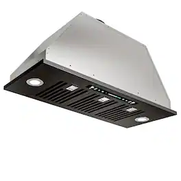 Onefly - 36 inches - Convertible - Range Hood Insert - Black