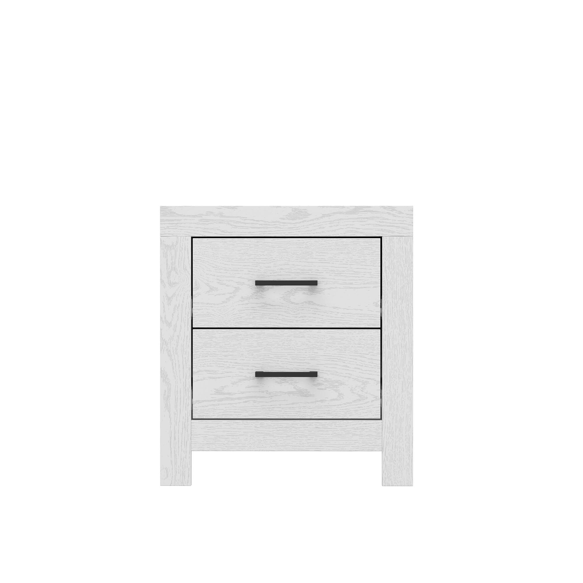 Angle. Famapy - Famapy Modern 2 - Drawer Nightstand: Bedside Storage Organizer for Bedroom - Light Gray.