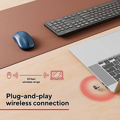 32 feet wireless range  
Plug-and-play wireless connection