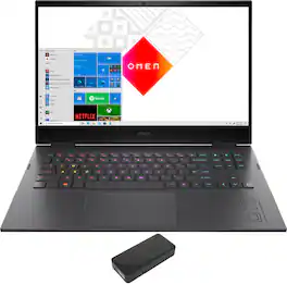 HP - OMEN 16 OMEN 16-c0001dx Laptop 16.1 FHD (AMD Ryzen 7 5800H, 32GB DDR4, 2TB PCIe SSD, Win 11 Pro) - Black