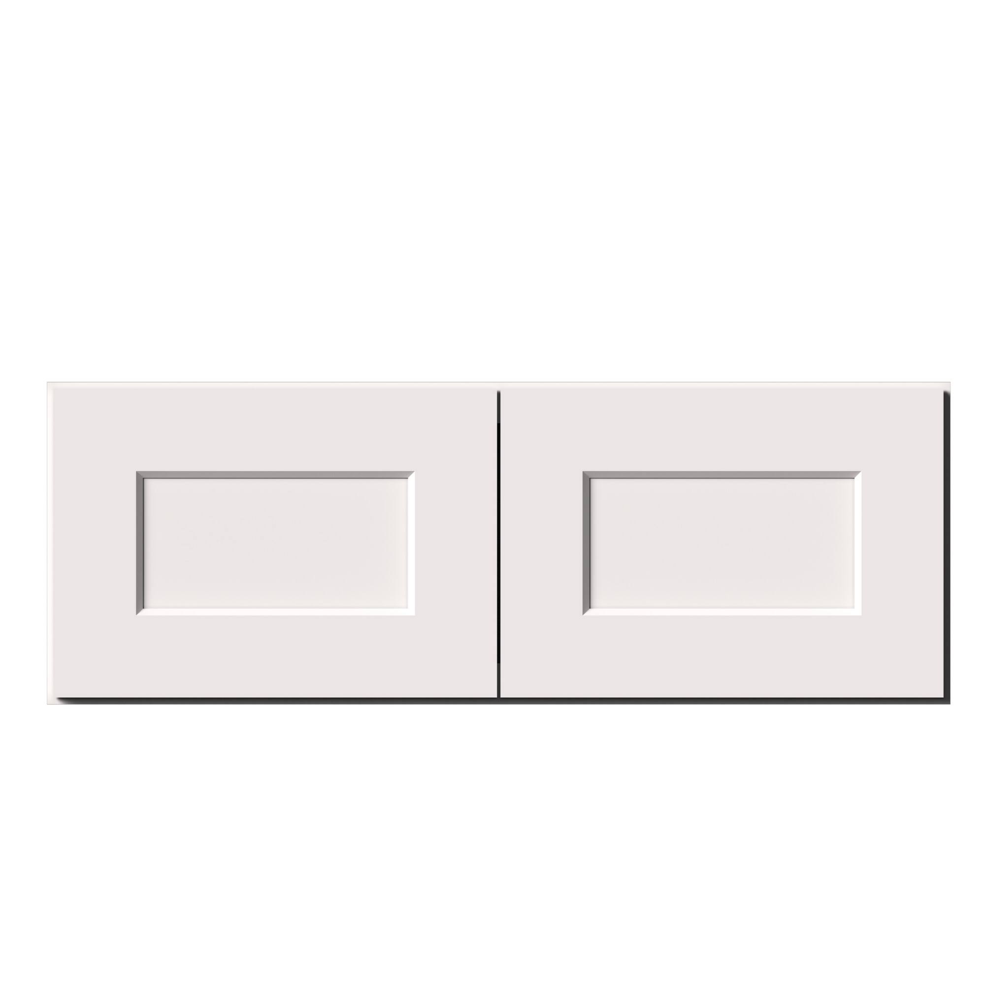 Alt View 1. Boyel Living - 33-in W x 12-in H x 12-in D Shaker RTA Kitchen Wall Cabinet with Soft-Close - White Shaker.