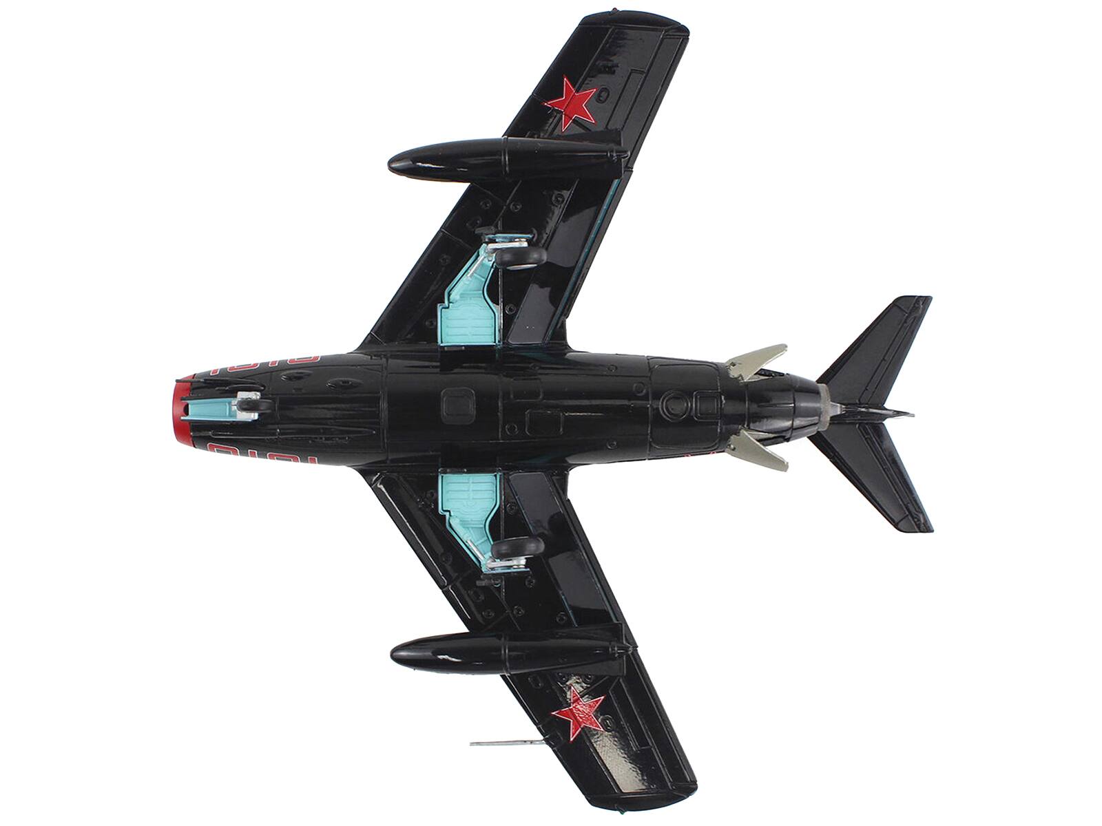 Alt View 1. Hobby Master - Mikoyan-Gurevich MiG-15Bis Fighter Aircraft "Experimental Combat Air Museum Kansas" "Air Power Series" 1/72 - Black.