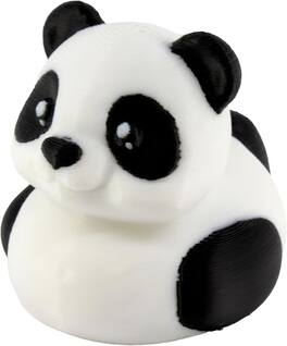 JuzToys - Panda Duck Figurine, 4x4 Ducking, Fun Car Dashboard Accessory, Unique Duck Figure Gifts, Ducks for Cars by PowerTRC - White|Black