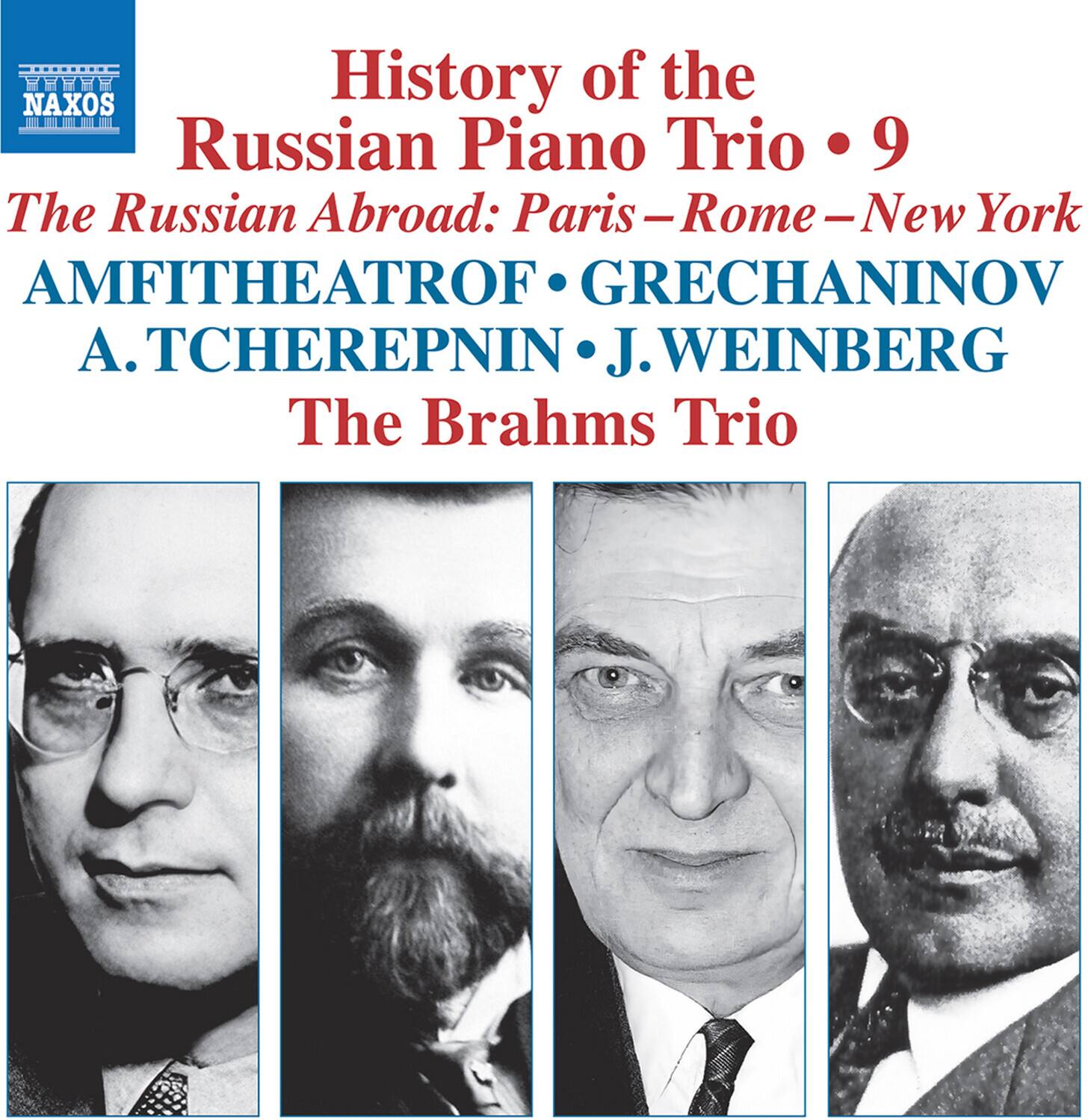 The Brahms Trio - History of the Russian Piano Trio, Vol. 9   - COMPACT DISCS [CD]