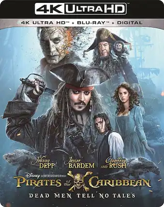 Front. Pirates of the Caribbean: Dead Men Tell No Tales - 4K Blu-Ray.