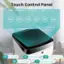 Touch Control Panel:

* Power: Low, Mid, High
* Speed: 2h, 4h, 6h
* Timer: 12h
* Modes: 4
* Speeds: 3
* Cool Function
* Swing Function