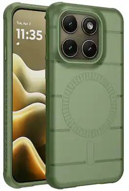 Nakedcellphone - Case for Motorola Edge 2026 Phone - Compatible with MagSafe - Olive