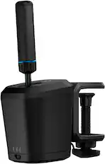 Front. Logitech - RS Shifter & Handbrake for Logitech G RS & PRO Series - PlayStation, Xbox, & Windows - Black.