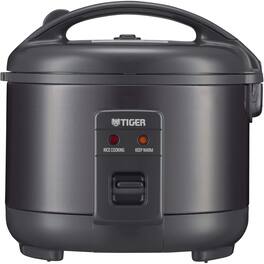 Tiger - JNPS15UKY BLK 8 Cups Rice Cooker Non-Stick - Black