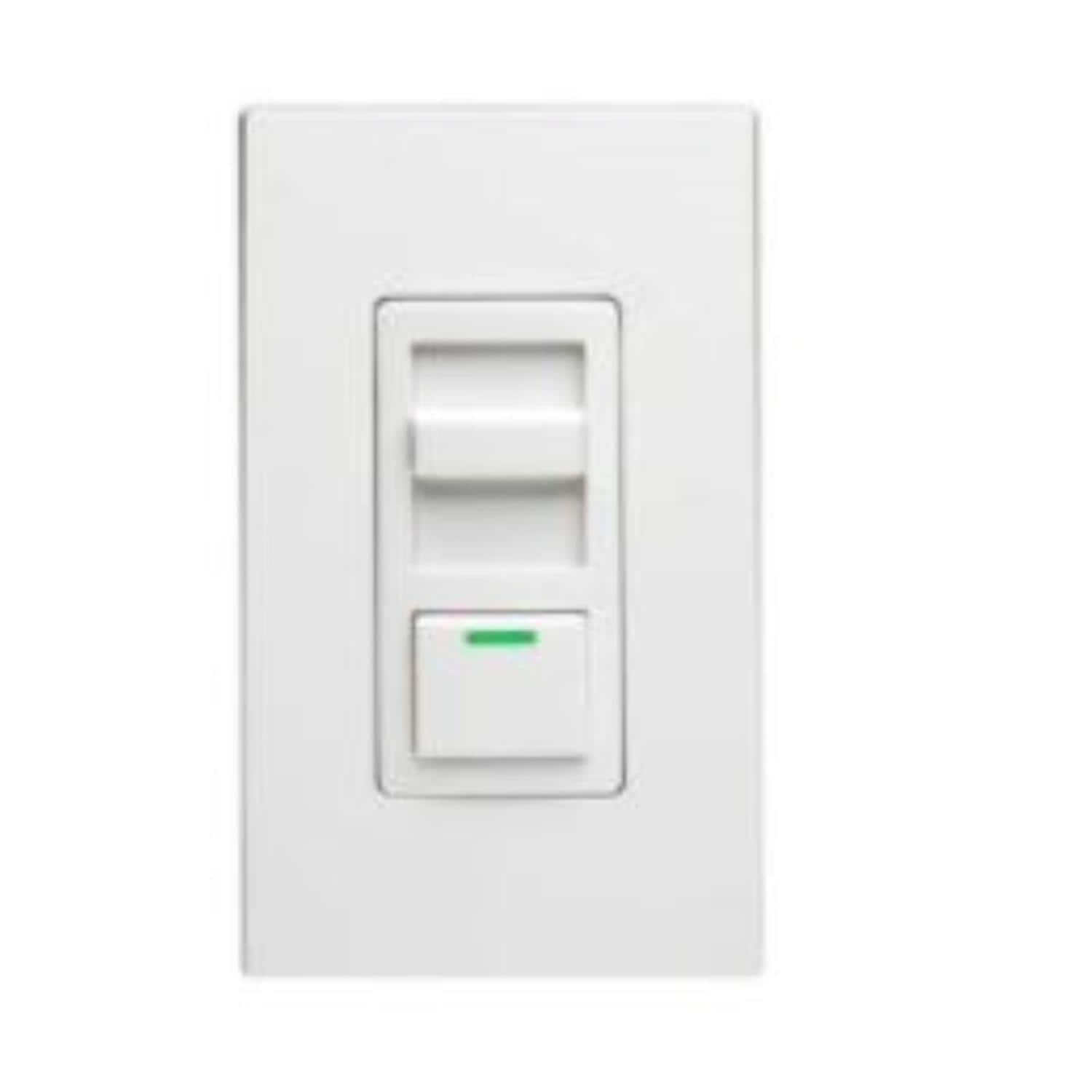 Leviton - 450 W Slide Dimmer Slide Switch 1 pk - White