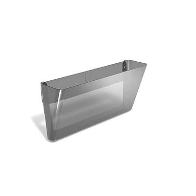 Alt View 1. TRU RED - TRU RED™ Single Pocket Plastic Wall File, Smoke (TR58212) - Smoke.