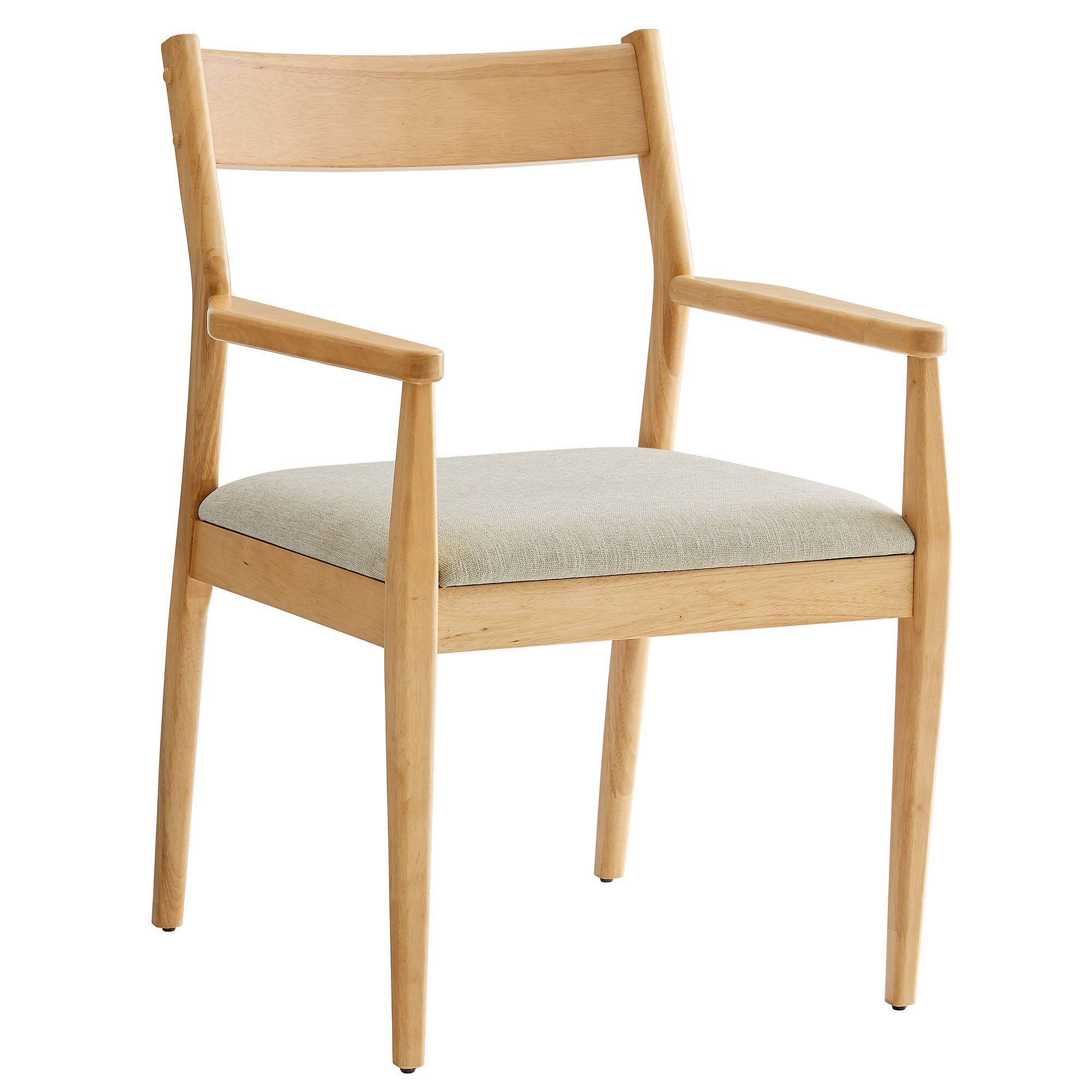 Alt View 2. Modway - Solara Dining Armchairs Set of 2 - Natural Heathered Weave Beige.