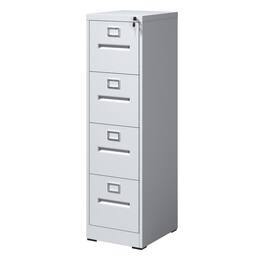 Mirfee - 4-Drawer File Cabinet with Lock, for A4/Legal/Letter Files - White