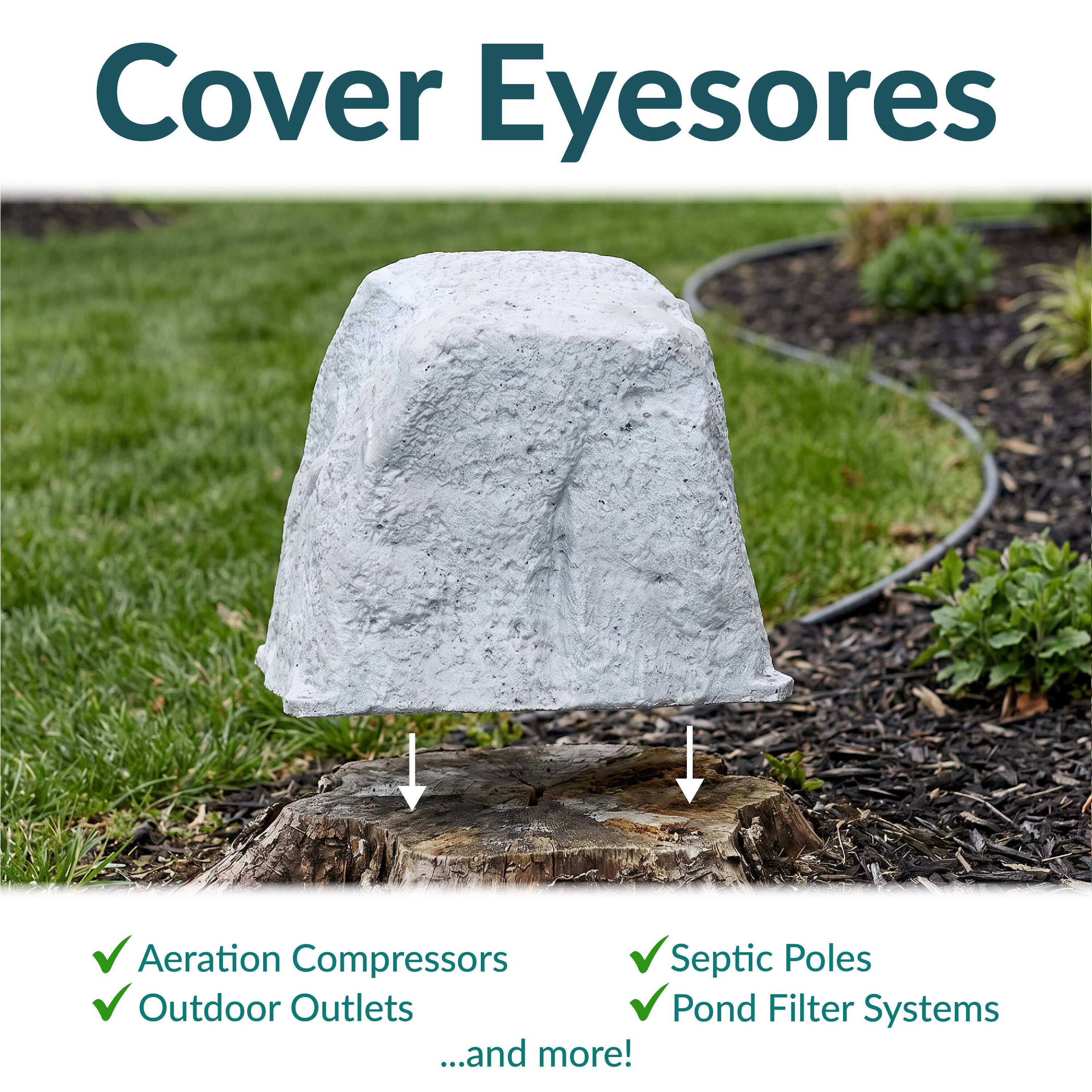 Cover Eyesores

- Aeration Compressors
- Outdoor Outlets
- Septic Poles
- Pond Filter Systems
...and more!