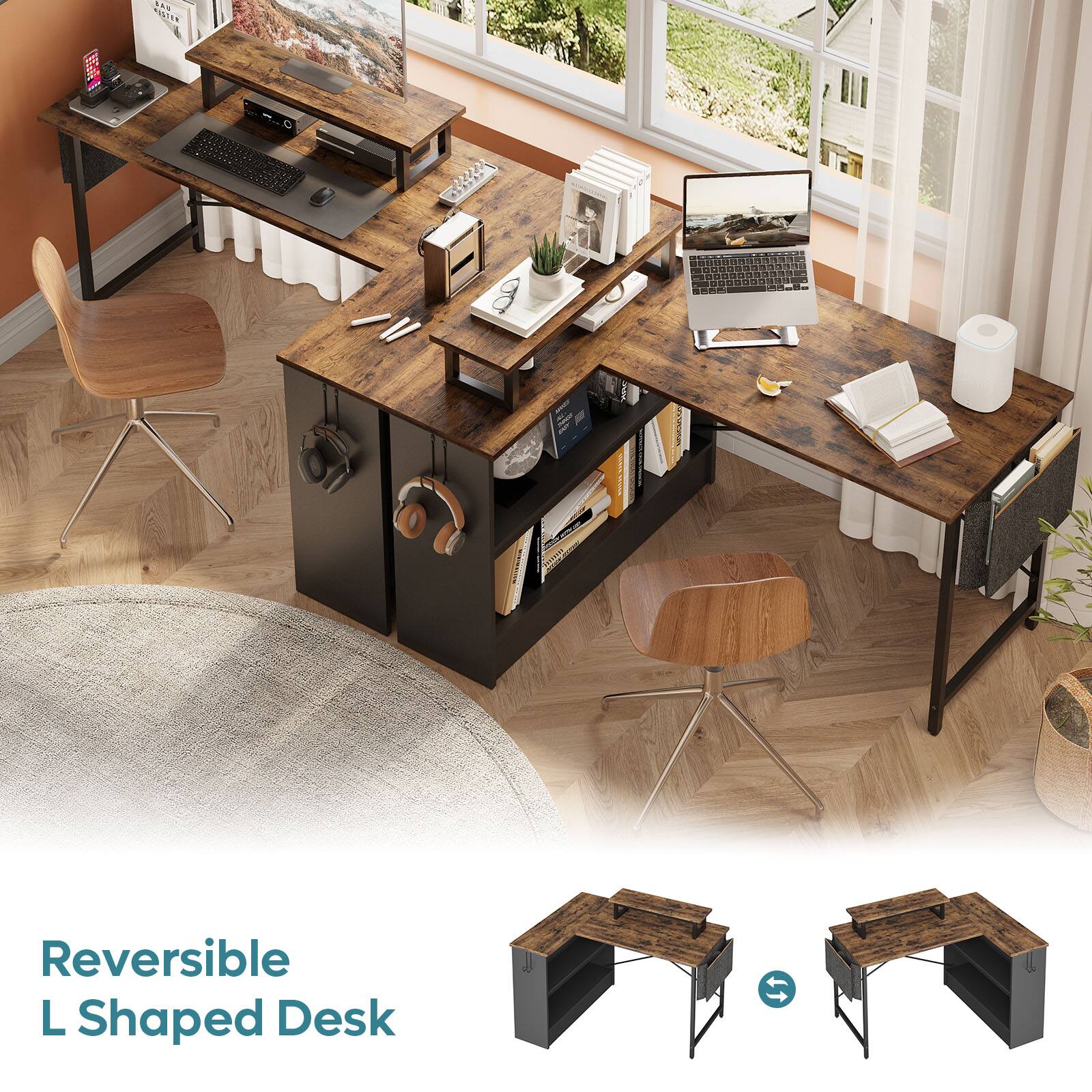 Reversible L Shaped Desk