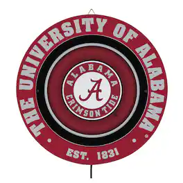 Evergreen Enterprises - Alabama Crimson Tide 15" LED Round Metal Lit Wall Sign - Multicolor