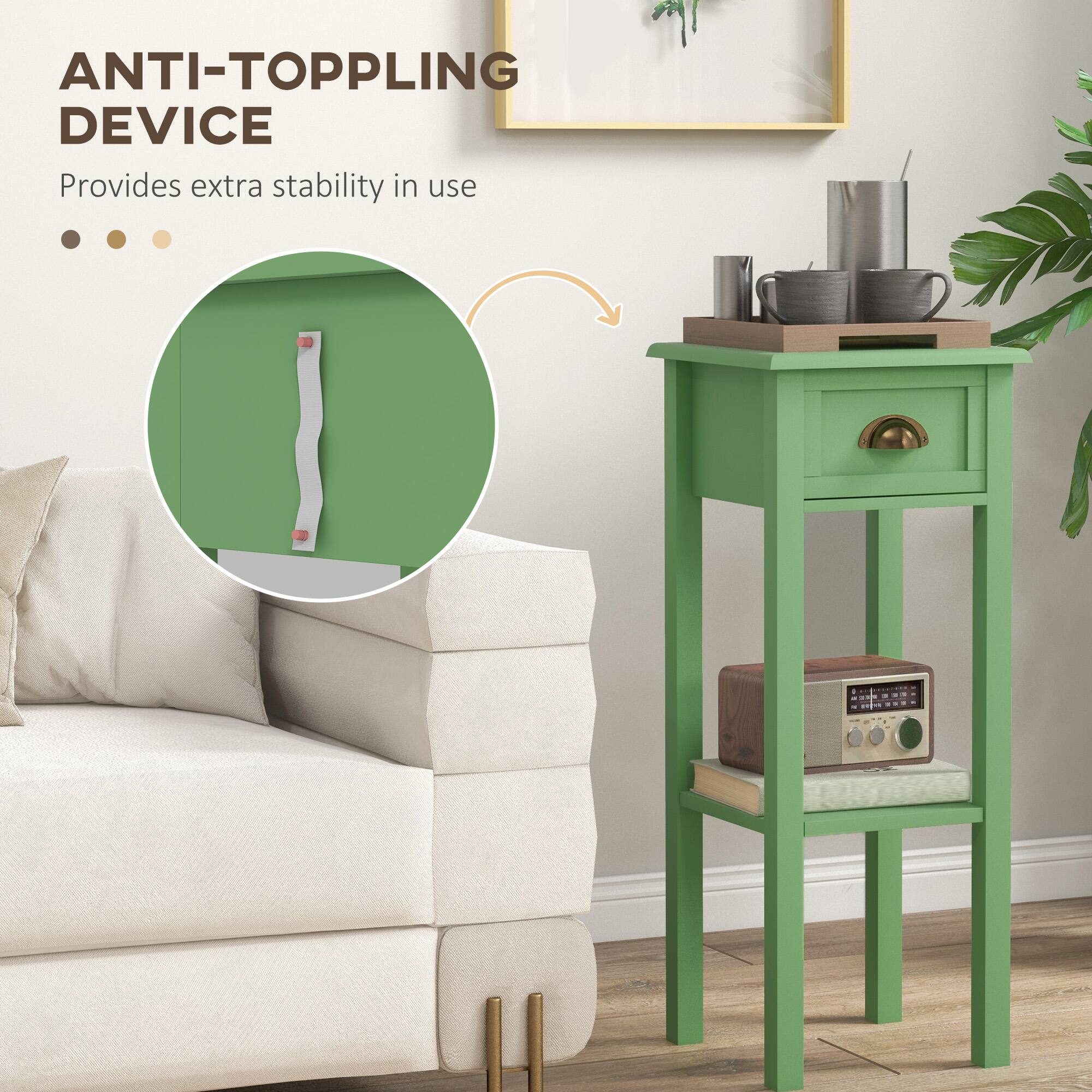 ANTI-TOPPLING DEVICE  
Provides extra stability in use