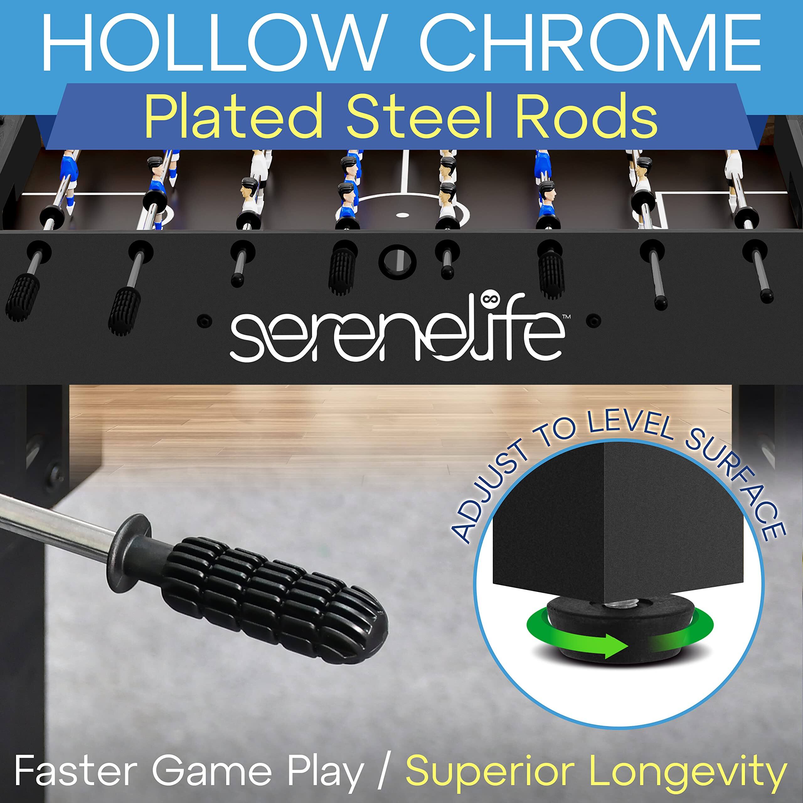 HOLLOW CHROME Plated Steel Rods

serenelife

Faster Game Play / Superior Longevity

ADJUST TO LEVEL SURFACE