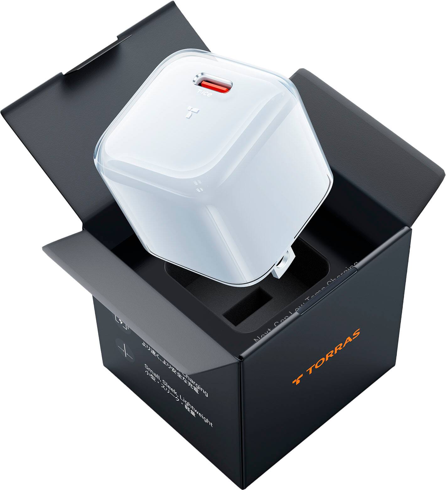 TORRAS - Icenano Low Temp 30W USB-C Fast Wall Charger with GaN for iPhone/Samsung/iPad and more - Glacier White