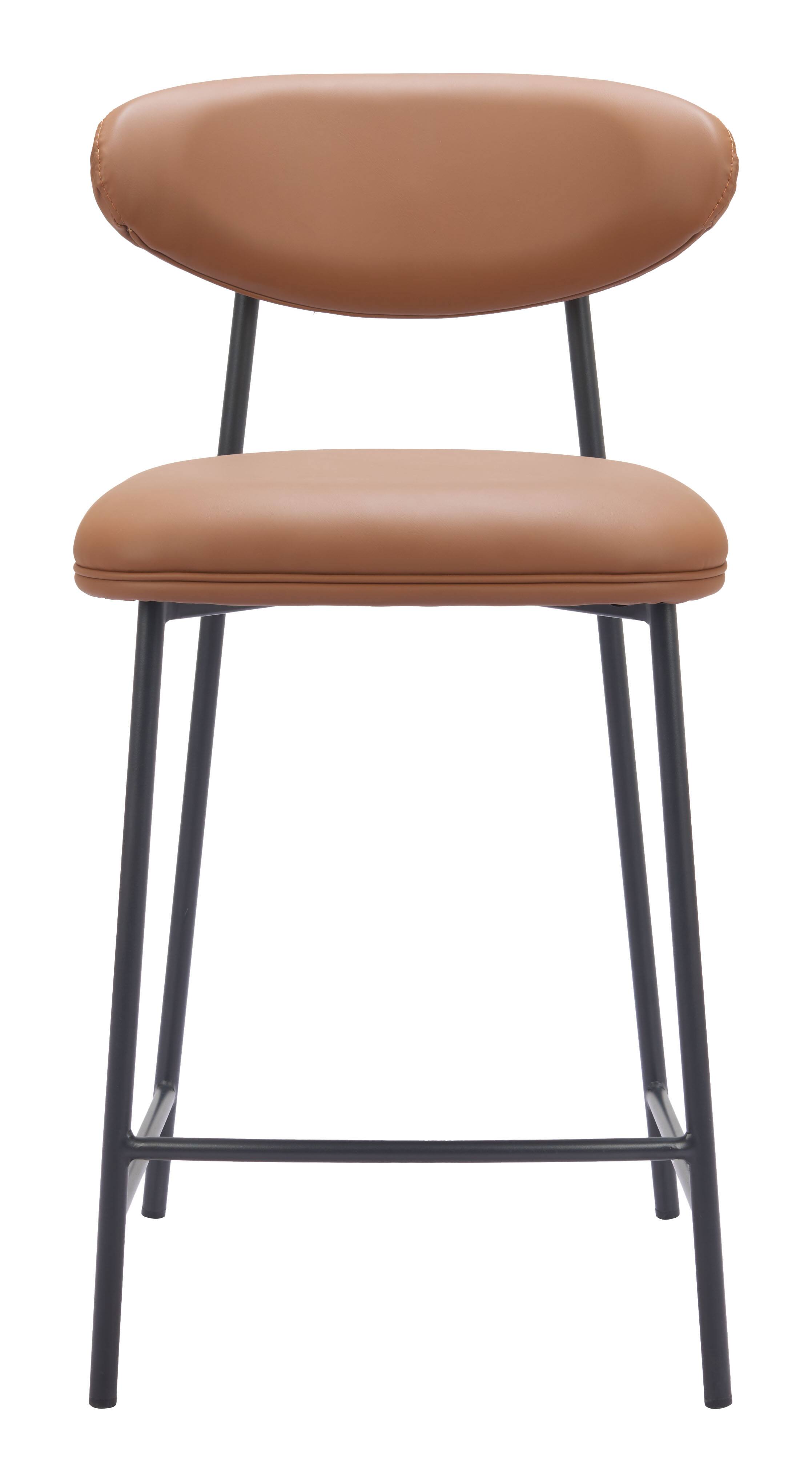 Alt View 1. Hivvago - Rorun Counter Stool (Set of 2) Brown - Brown.