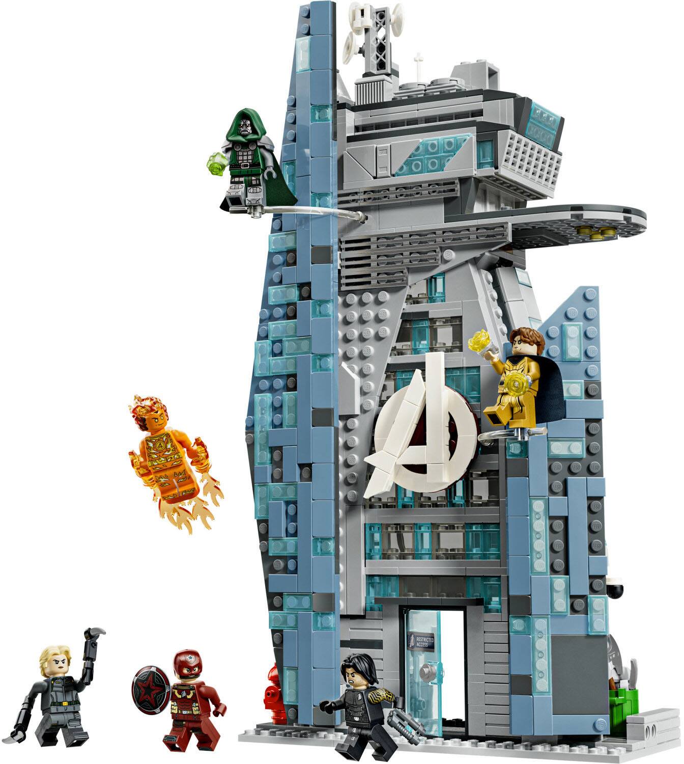 Angle. LEGO - Marvel Avengers: Doomsday New Avengers Tower 76352.