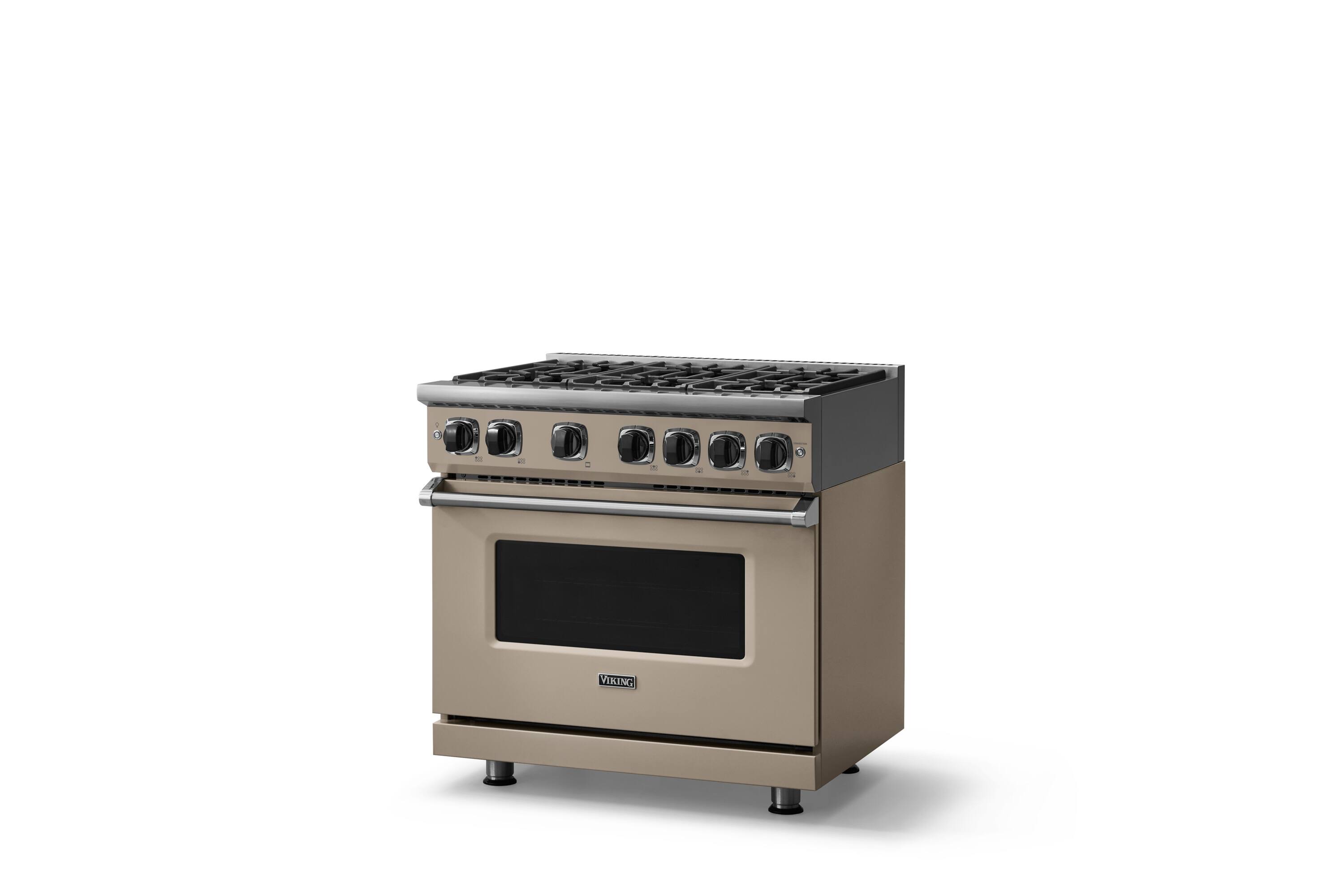 Angle. Viking - Pro 7 Series 5.6 Cu. Ft. Freestanding Sealed 4 Burner Gas Convection Range - Nantucket - Nantucket.