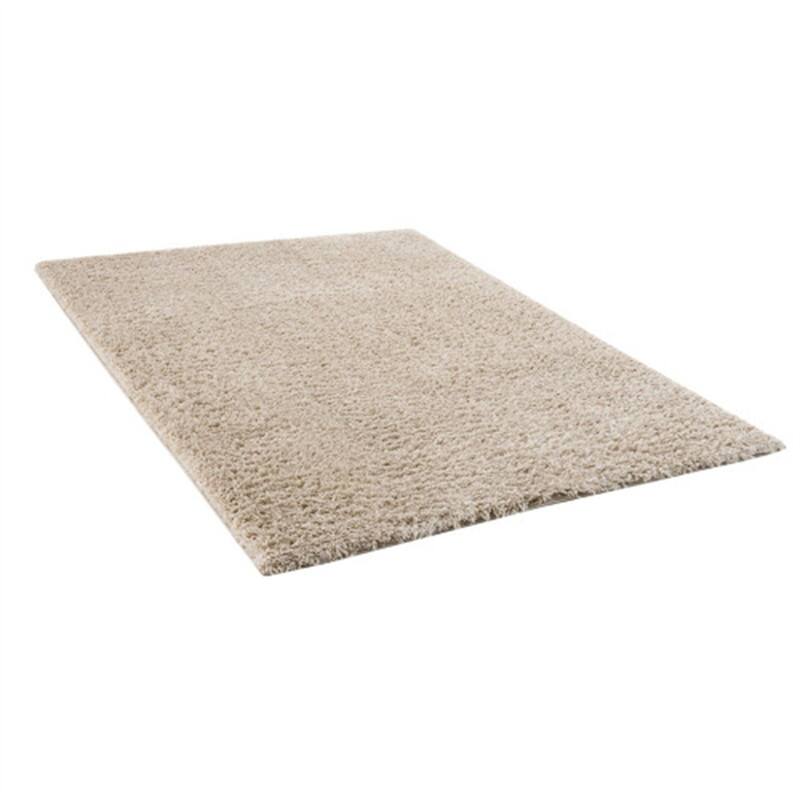 Alt View 6. HTUTWOO - Polyester Shag Area Rug - Cream 5x7, Machine Woven Plush Rug, High Pile 0.75", Soft Pile for High-Traffic Areas - Cream.