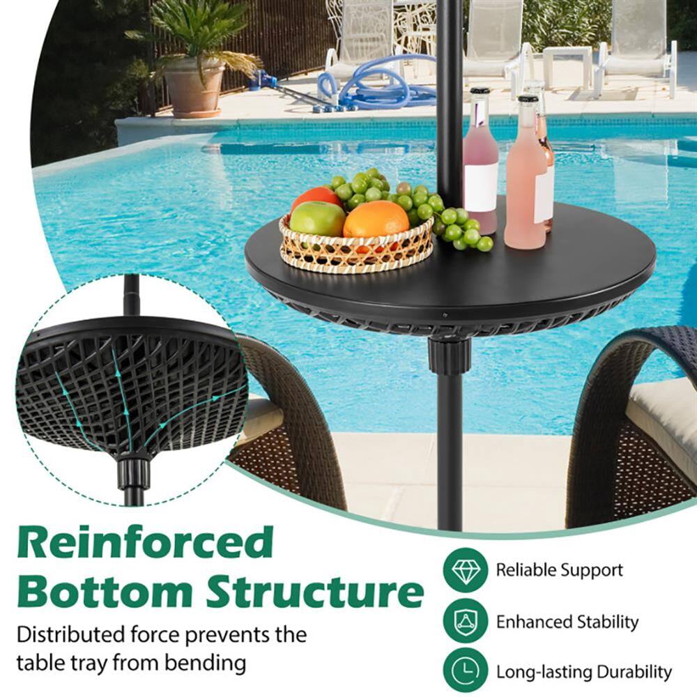 Reinforced Bottom Structure  
Distributed force prevents the table tray from bending  

Reliable Support  
Enhanced Stability  
Long-lasting Durability
