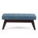 Alt View 11. Simpli Home - Draper Mid Century Tufted Ottoman Bench - Denim Blue.
