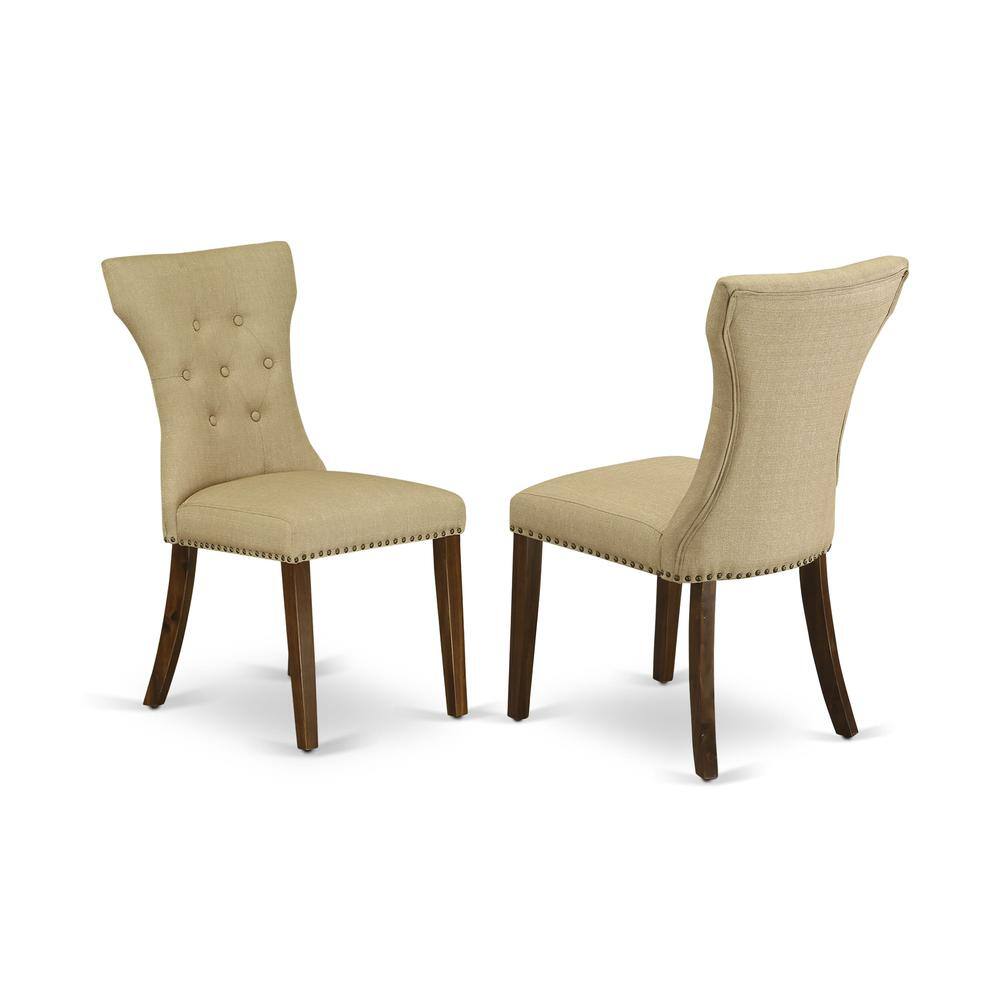 Alt View 2. East West Furniture - 5 Pc Dining Set Contains a Square Dining Room Table and 4 Parson Chairs - Grey.