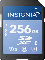 TM INSIGNIA LOCK 256 GB SD XC I V30 10 3
