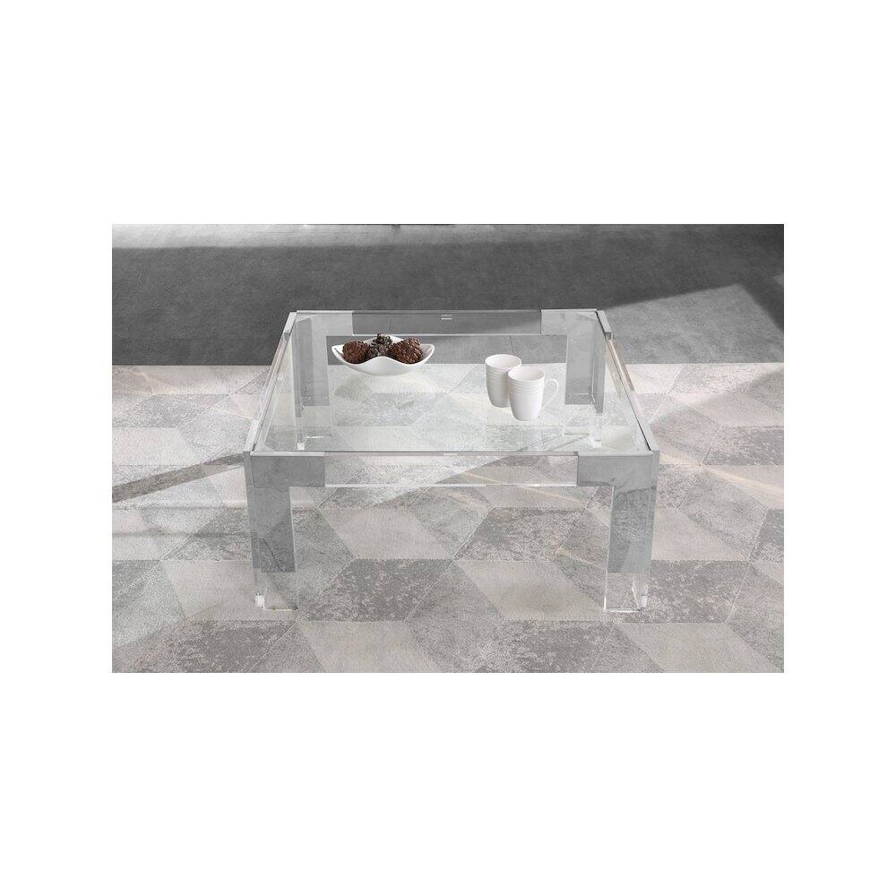 Alt View 3. Meridian Furniture - Casper Coffee Table - Chrome.