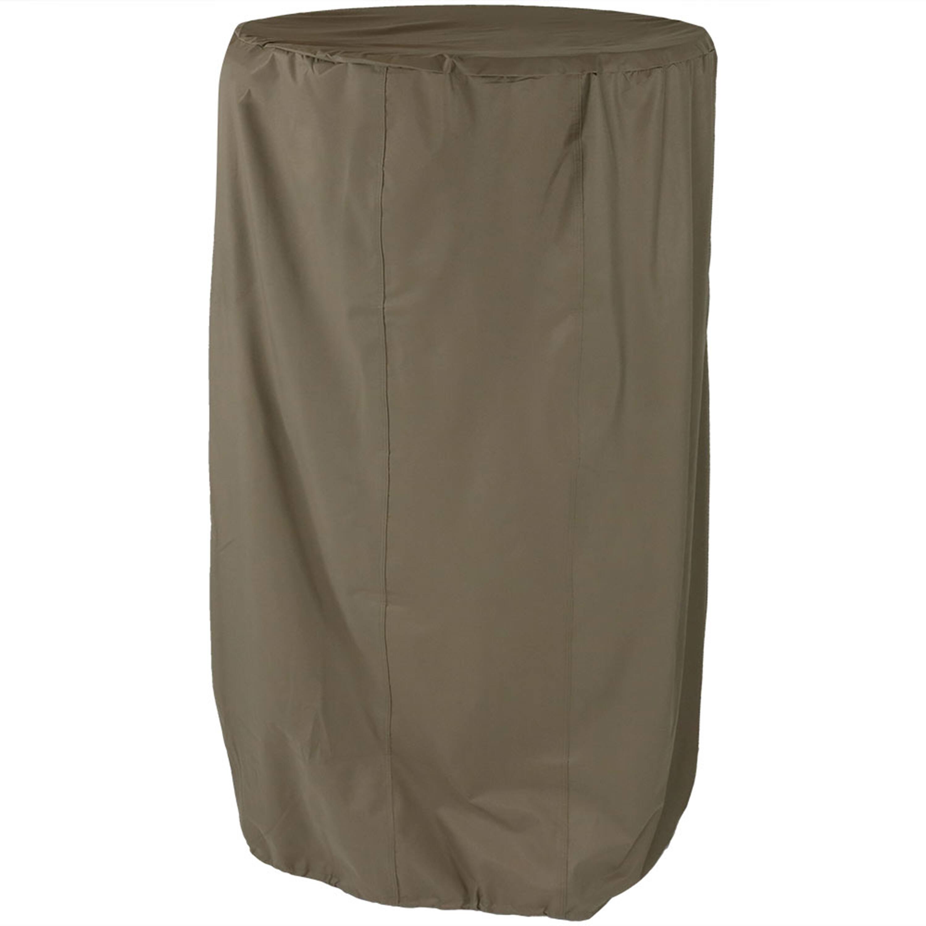 Front. Sunnydaze - Polyester Outdoor Tiered Fountain Cover - Khaki - 38 in - Light Brown.