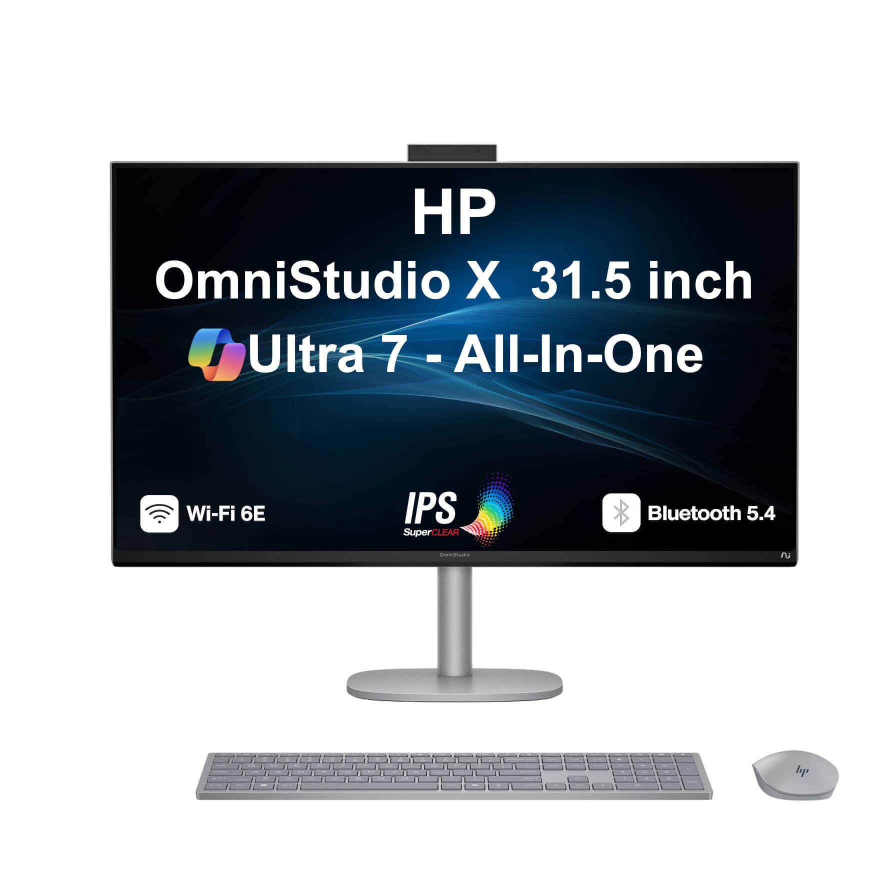 HP OmniStudio X 31.5 inch Ultra 7 - All-In-One  
Wi-Fi 6E  
IPS SuperCLEAR  
Bluetooth 5.4