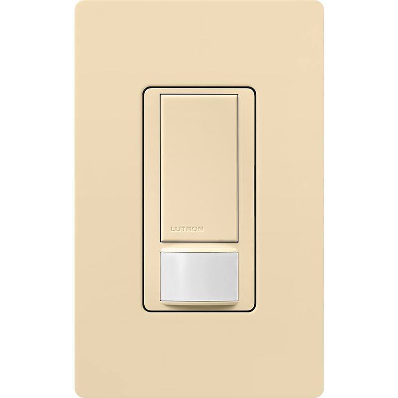 Angle. Lutron - Lutron Maestro Occupancy 2 amps Single Pole Motion Sensor Switch Ivory 1 pk - Ivory.