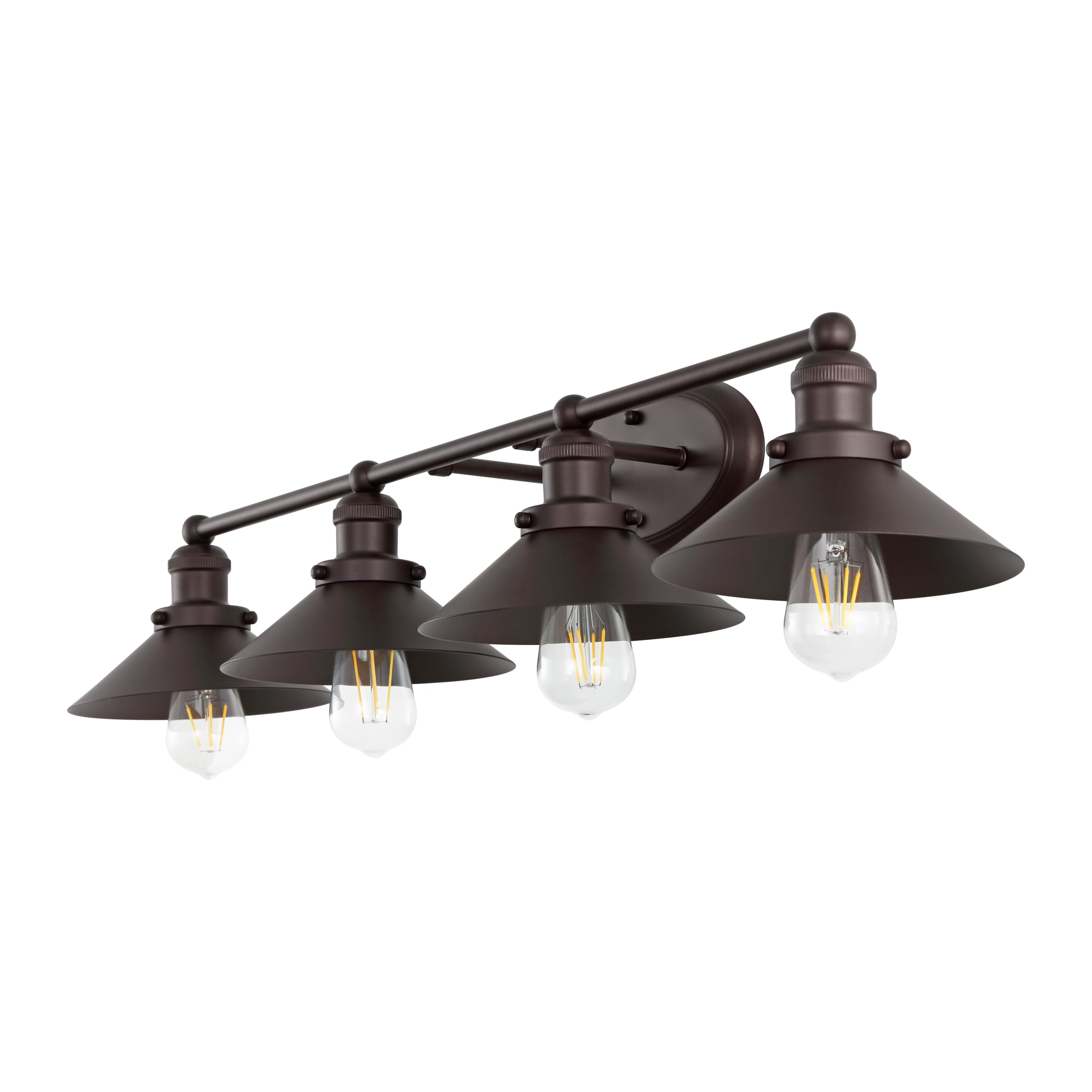 Alt View 4. Dazzling Pops - Jyla July Metal Vanity Light Contemporary Transitional Living Room Dining Bedroom Bathroom Oil Rubbed Bronze - Oil Rubbed Bronze/Brass Gold 2-Light.