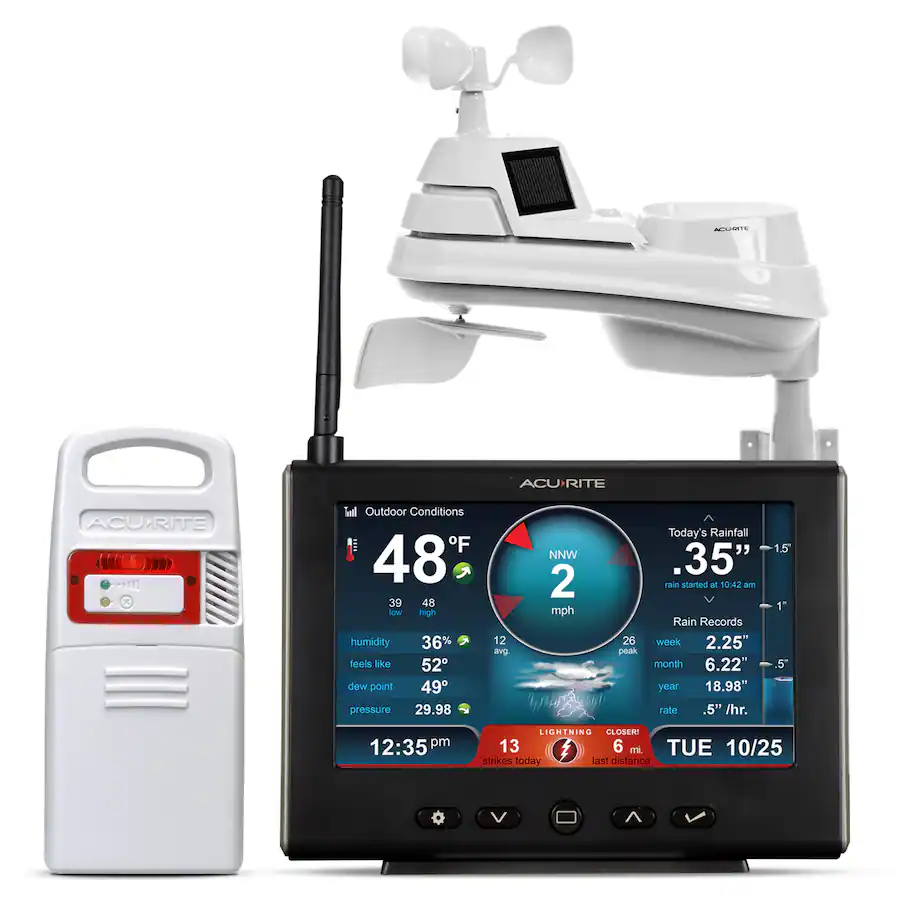 Acu Rite 13035 AcuRite Iris (5 in 1) Pro Weather Station with High Definition Display ...