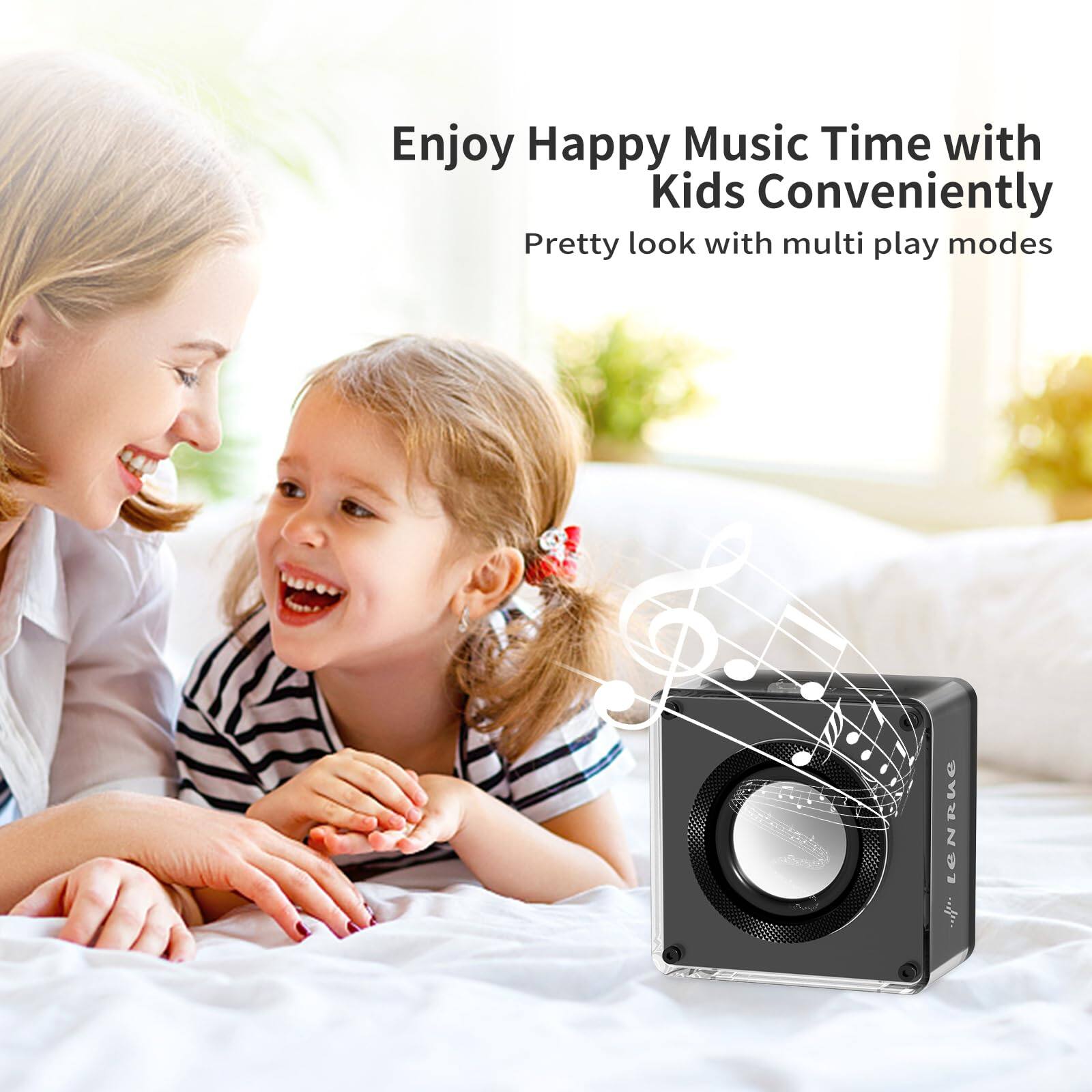 Enjoy Happy Music Time with Kids Conveniently  
Pretty look with multi play modes