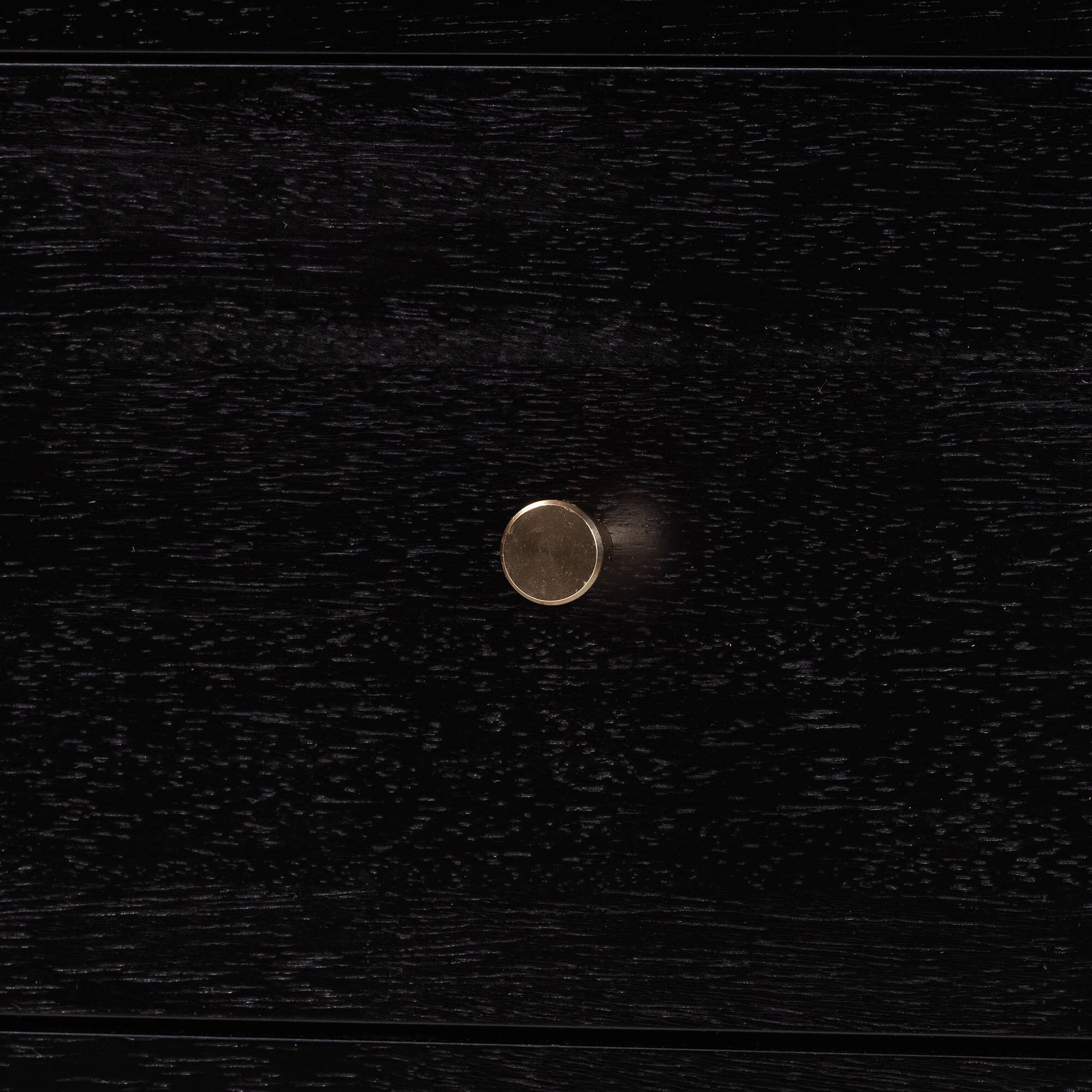 Alt View 2. Baxton Studio - Callison Spindle Chest - 4-Drawer Farmhouse Vertical Cabinet with Turned Accents for Bedroom, - Black.