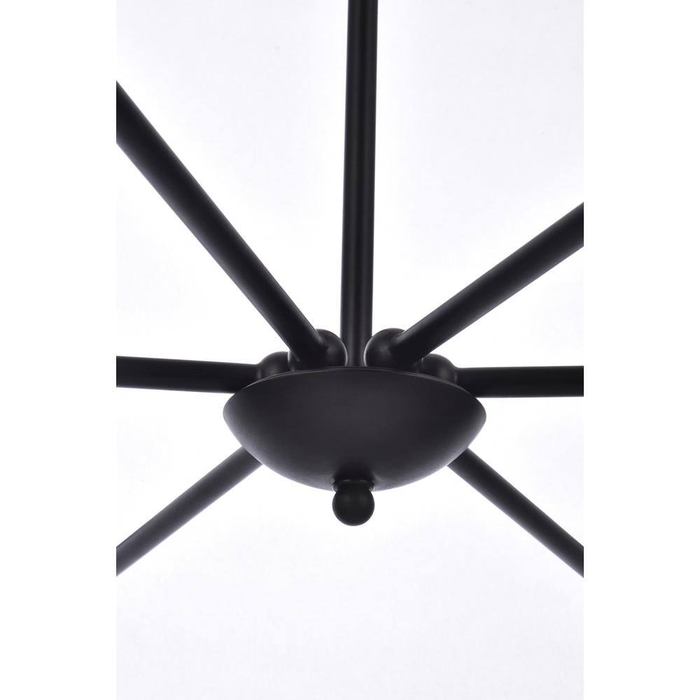 Alt View 3. Living District - Cohen 36 inch pendant in black - Black.