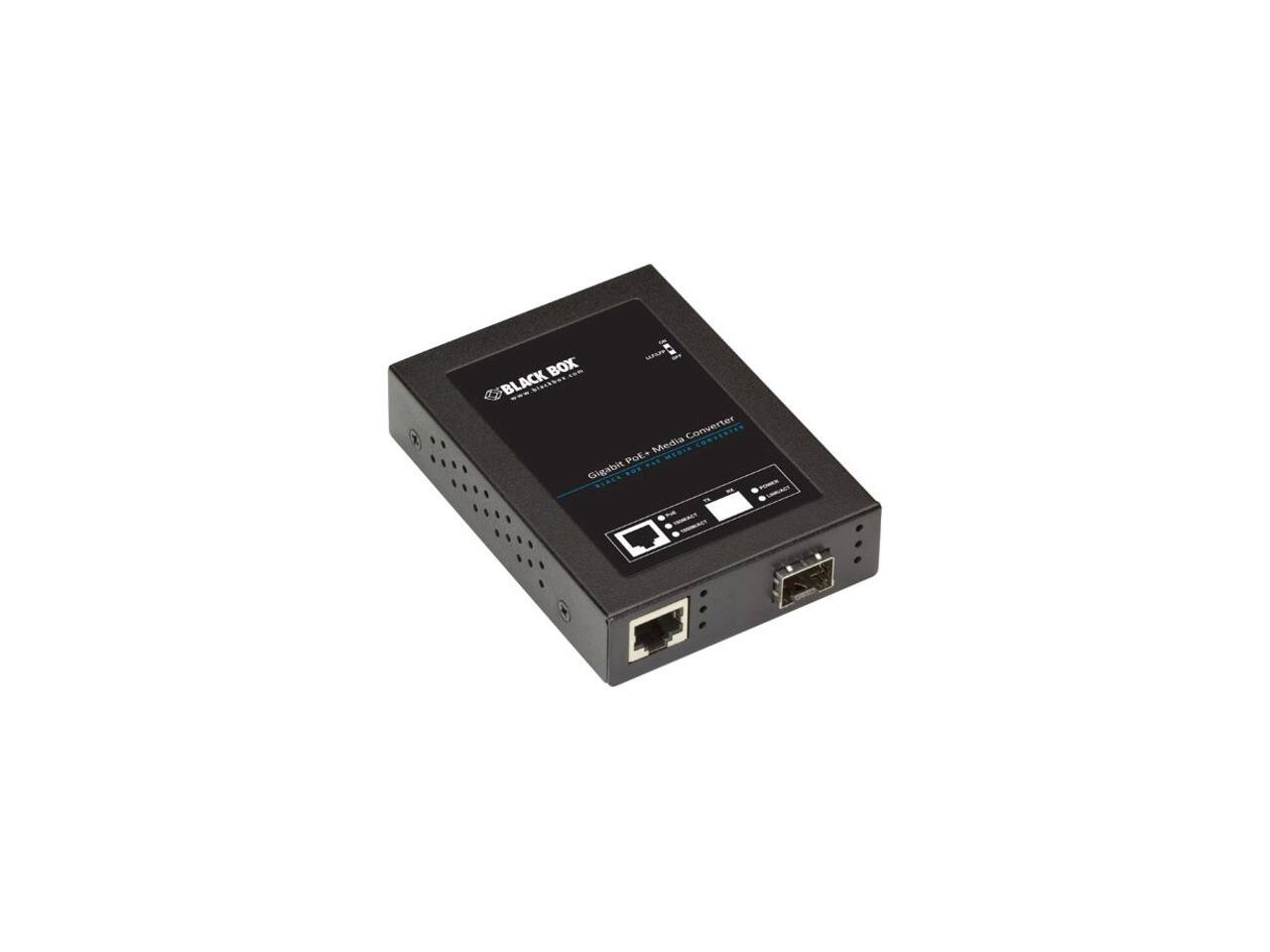 BLACK BOX  
Gigabit PoE+ Media Converter