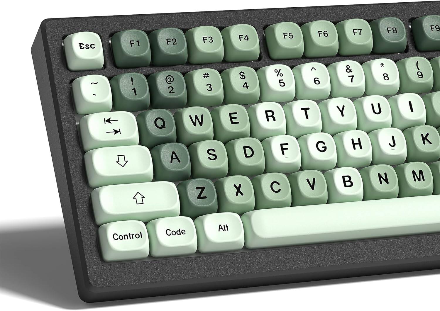 Esc F1 F2 F3 F4 F5 F6 F7 F8 F9  
! 1 @ 2 Q A # 3 W S Z $ 4 E D X % 5 R F C 6 T G V & 7 Y H * 8 U J N 9 I K M  
Control Code Alt