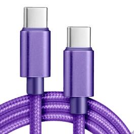 Kitcheniva - Fast Charging USB-C Cable For iPhone 16 15 Pro Max Samsung S24 3 Ft Purple