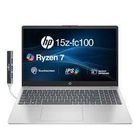 HP - 15z Laptop 15.6 FHD Display (Ryzen 7 7735HS, 32GB, 2TB SSD, AMD Radeon, Backlit KB, Win 11 Pro) w/USB Hub - Silver
