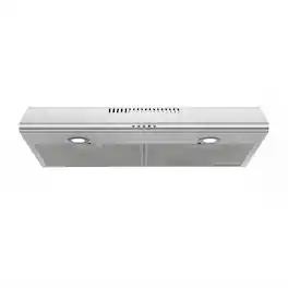 Breezary - 30 inches - Convertible - Under cabinet Range Hood - Silver