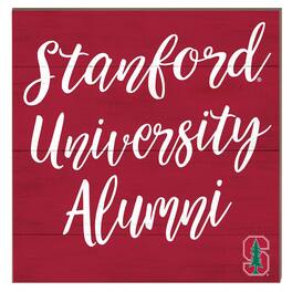 Jardine - Stanford Cardinal 10" x 10" Alumni Plaque - Red