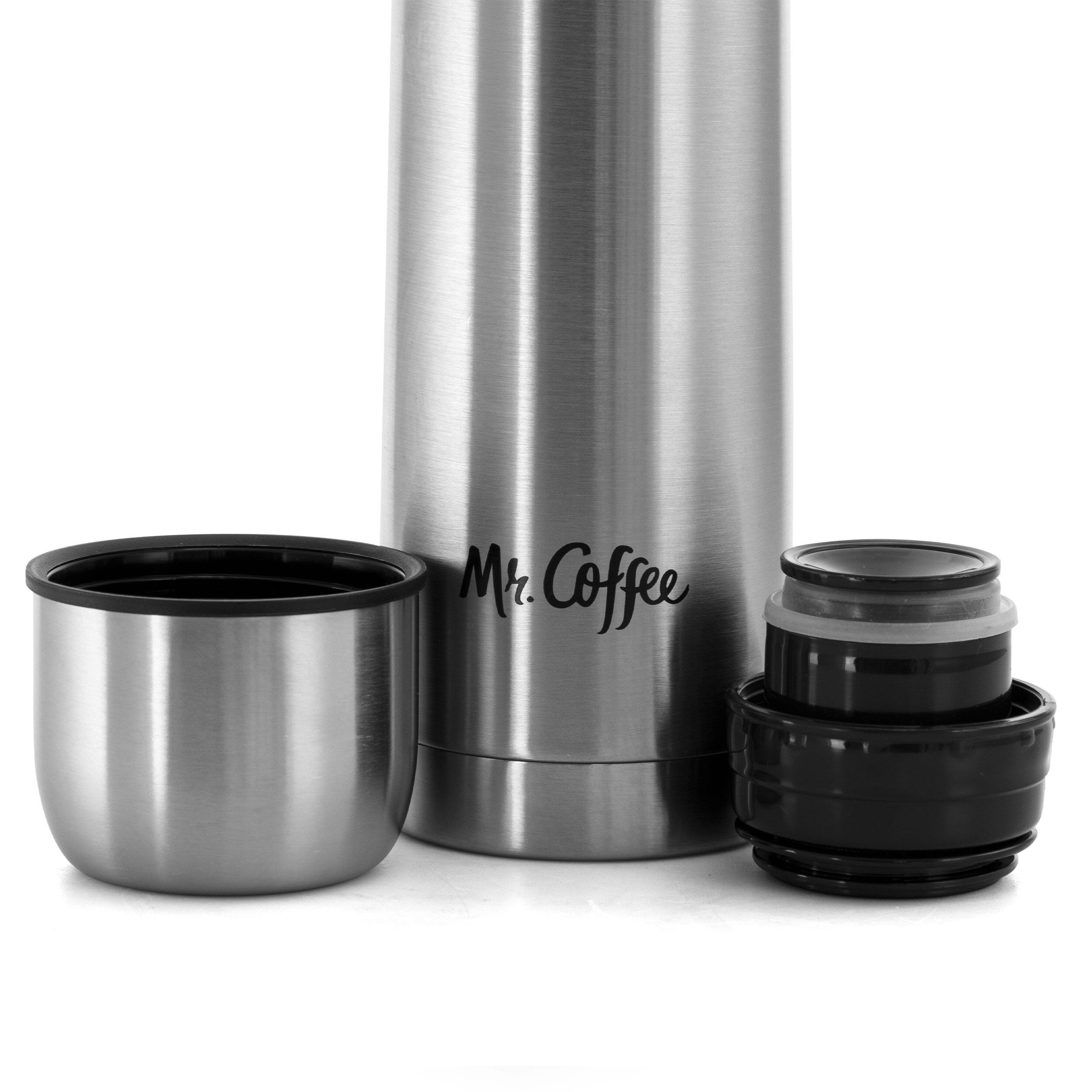 Alt View 3. Mr. Coffee - Mr. Coffee Javelin 16 Ounce Stainless Steel Travel Thermal Bottle in Silver - Silver.