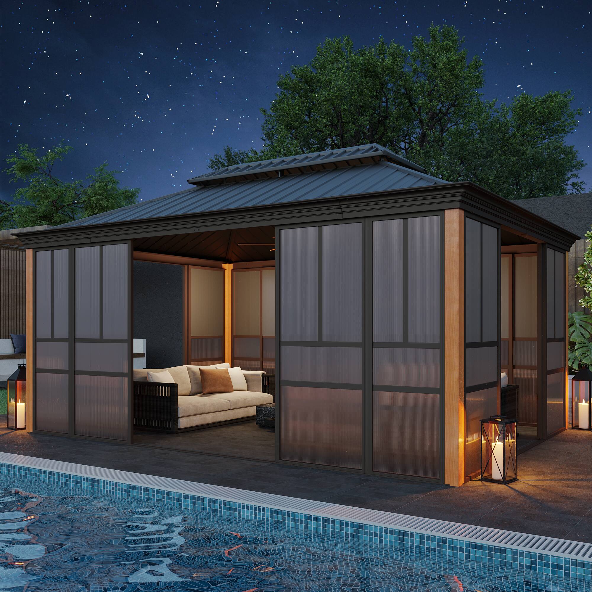 Alt View 5. U-HOMY - WQOT210MS Sunroom - 12x16.